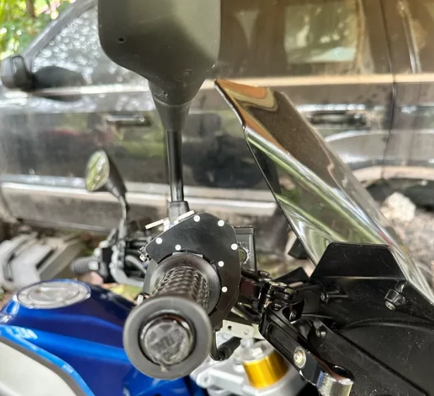 Kit superior de asistencia de acelerador de control de crucero para motocicleta de acero inoxidable Foto 4 de 4