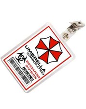Resident Evil Umbrella Corporation ID Badge Cosplay Costume Name Tag Prop