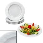 6er Set Salzburg Salatteller weiß 100ml Porzellan 6 Personen tiefe Teller Pasta 