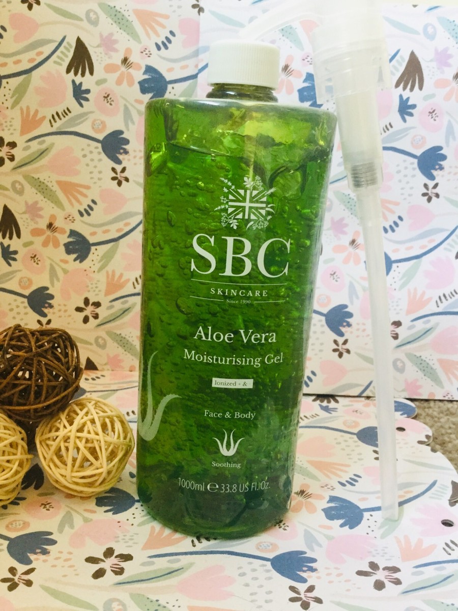 SBC Aloe Vera Moisturising Gel 1000ml Pump Action NEW FAST FREE | eBay  UK