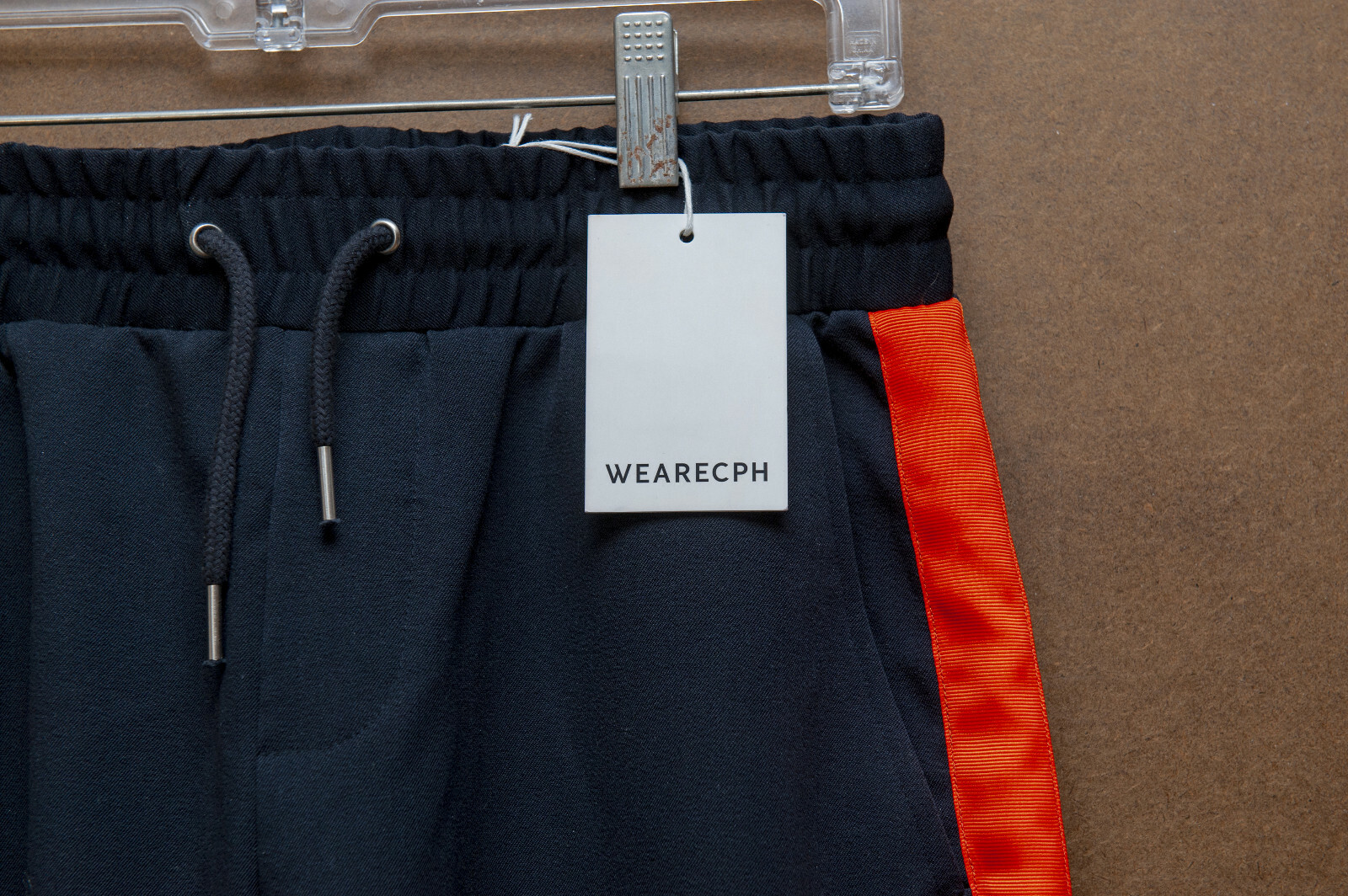 WEARECPH Navy Trousers Sweatpants Tag size 30 Stretch Drawstring - see size note