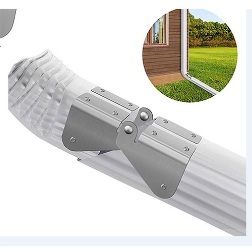 2pcs Clips Rain Spout Drain Downspout Extender Gutter Extension Hinge Diverter eBay
