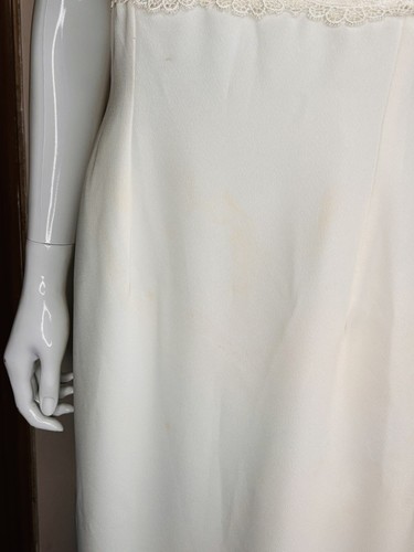 Vintage Short Stories Ivory Wedding Dress Vintage size 14 modern size 12 - Picture 2 of 12