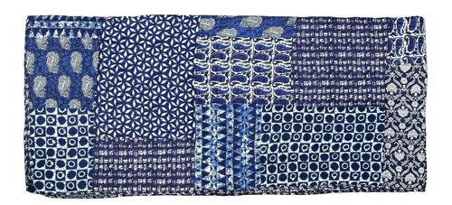 Handmade Cotton Cozy KIng Size 210 x 265 Patchwork Spring/Summer/Autumn Quilt - Picture 3 of 9