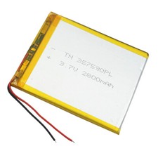 Tablet PC Polymer Rechargeable Battery. 3.7V 2800 mAh Li-ion For GPS IPAQ 357095