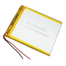Tablet PC Polymer Rechargeable Battery. 3.7V 2800 mAh Li-ion For GPS IPAQ 357095