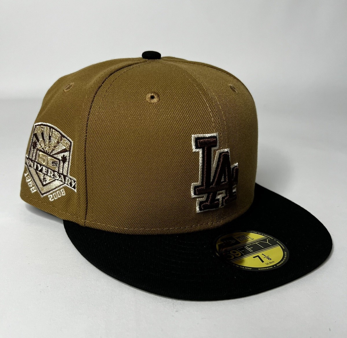 帽子 NEWERA LFYT SAMPLES 59fifty 7 1/2 New Era LA Dodgers Two Tone Pecan Brown Black 59FIFTY Fitted