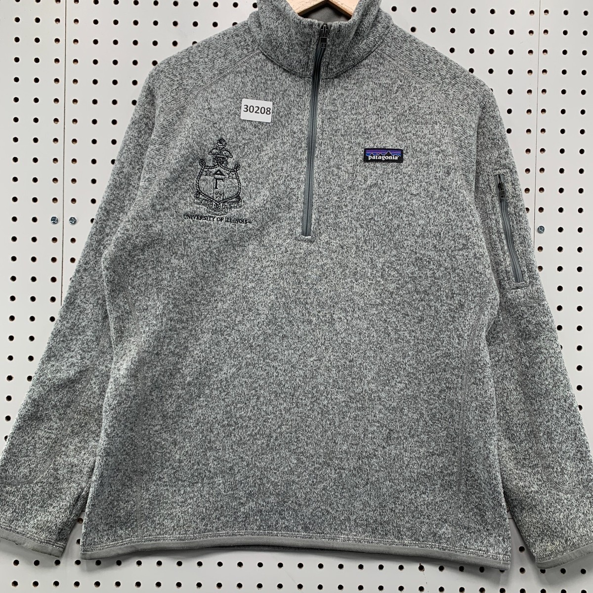 Patagonia 1/4 Zip Better Sweater Gray Womens Large University