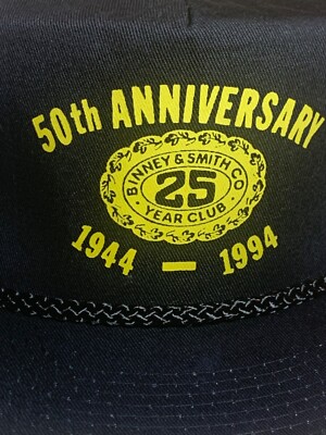 Vintage Binney & Smith ( Crayola ) Snap Back hat 1944-1994 25 Year