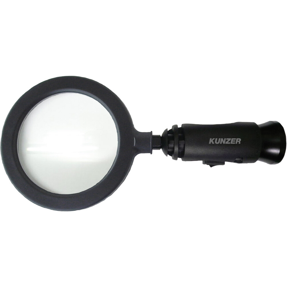 Kunzer 7LL01 Handlupe mit для светодиодной подсветки Linsengröße: (Ø) 90 мм Schwarz