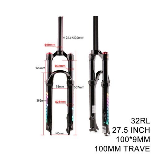 Mountain Bike Forks 26/27.5/29er MTB Bike Front Suspension Air Fork Disc Brake - Picture 5 of 14