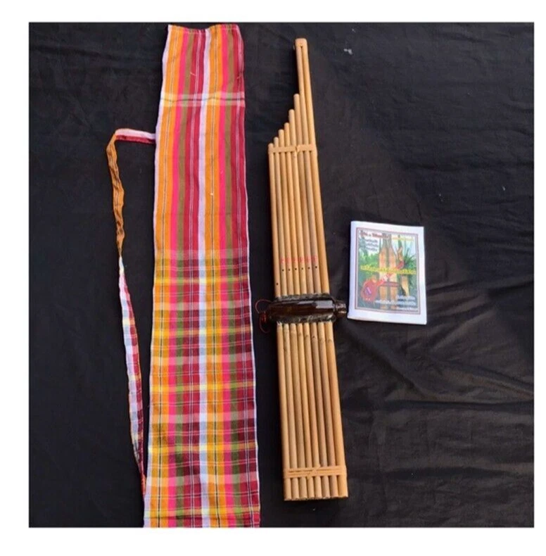 Instrumento de madera Khaen bambú tailandés isan boca órgano musical Laos folk EXPRESS Foto 2 de 4