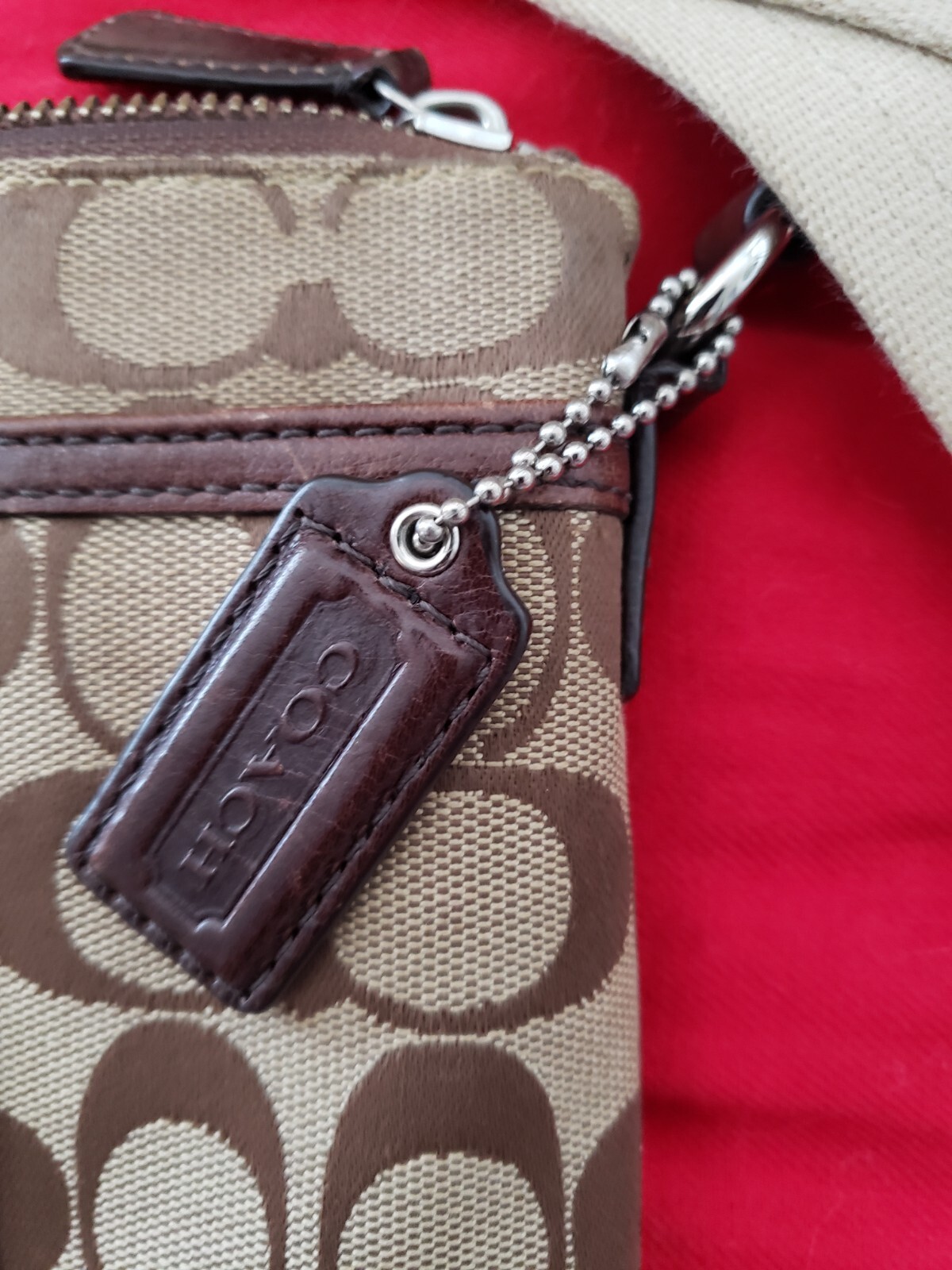 Women's Coach Bag Sutton Swingpak Crossbody Tan W Lo… Gem