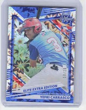 2022 Panini Elite Extra Edition #197 Yefri Carrasco FOTL Blue #/20