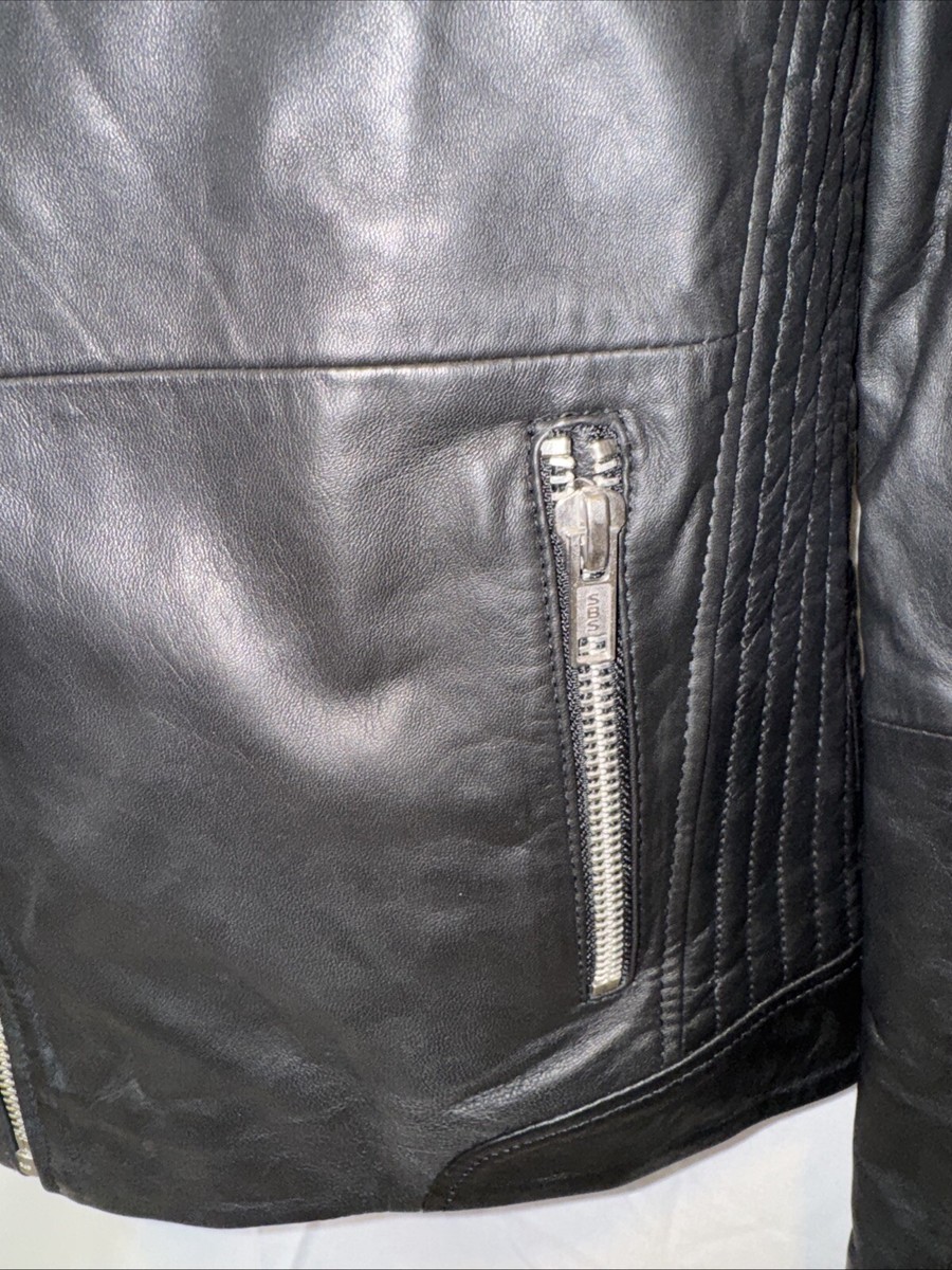 NWT Barneys New York Original Leather Black Moto Jacket Size NWT Barneys New York Original Leather Black Moto Jacket Size