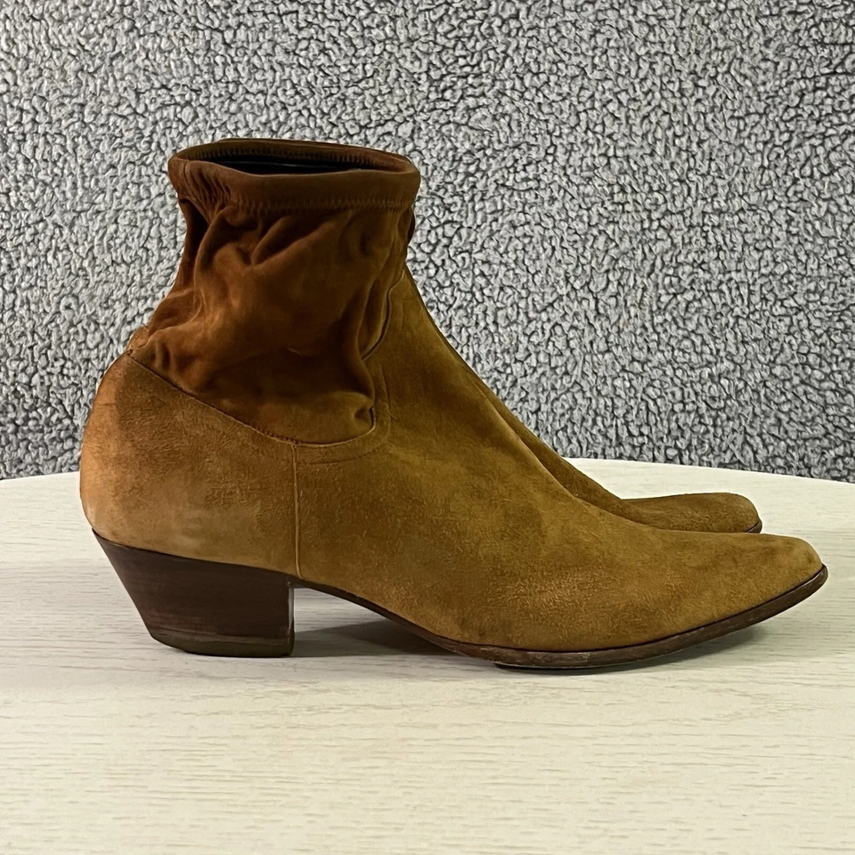 Tamara Mellon Botas Mujer 42/11.5 Marrón Gamuza Go West Elastizadas Botines al Tobillo Foto 4 de 4