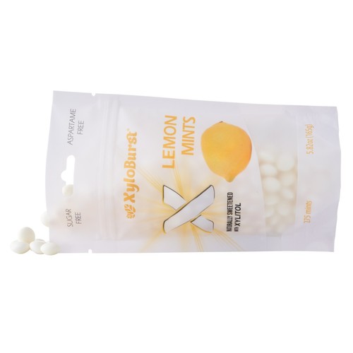 XyloBurst menta caramelle senza zucchero limone menta con xilitolo borsa 275 pezzi - Foto 2 di 4
