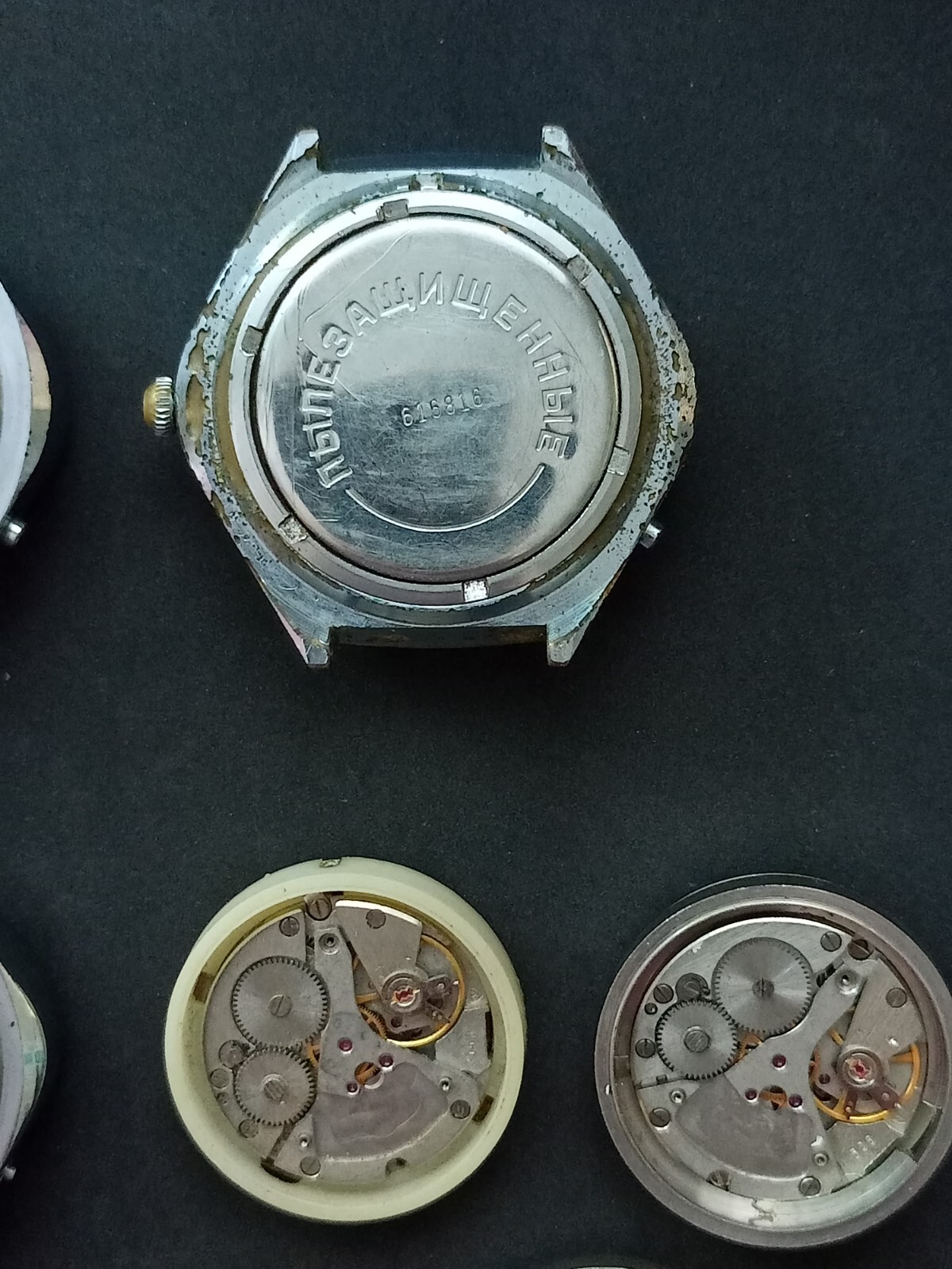 Soviet vintage USSR mechanical wrist watch Chaika for spare parts lot 6pcs