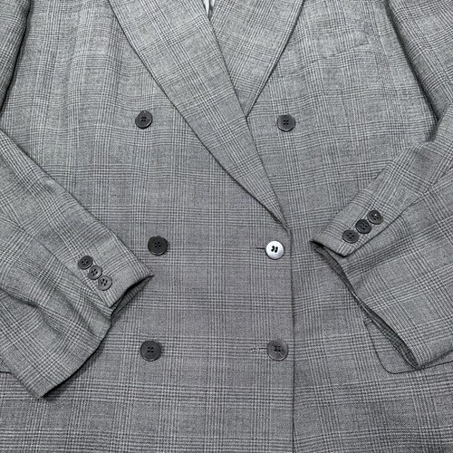 Vintage Calvin Klein Suit Mens 44 Brown Double Breast Italy Classic 37X30 Pants - Picture 3 of 24