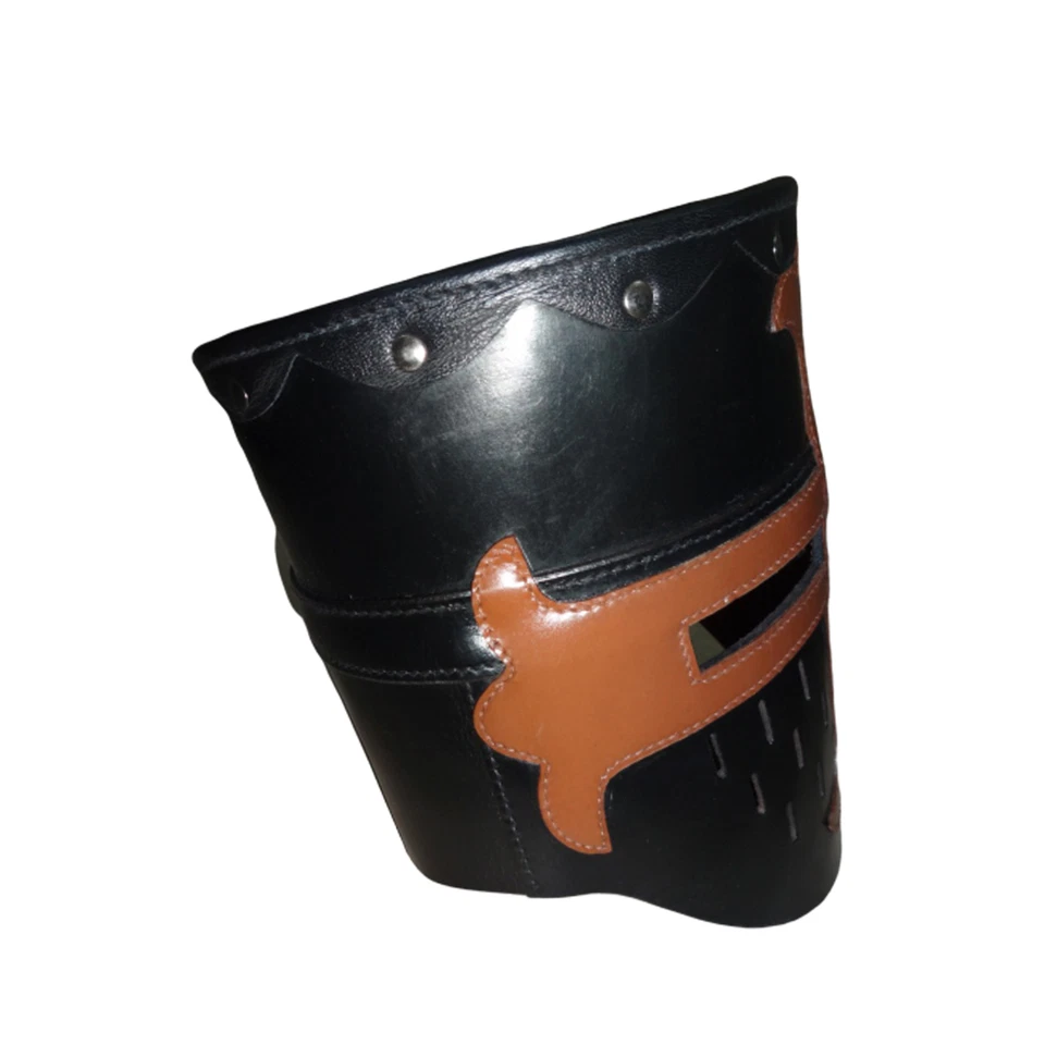 Casco Caballeros Templarios Cruzados Armadura Medieval Cuero V311 Foto 2 de 4