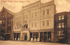 Bridgeport Connecticut Smith's Colonial Theatre Vintage Postcard AA29518