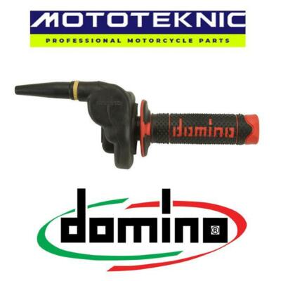 Domino HR Cross Off Road 2T Throttle with Black/Red Grips to fit