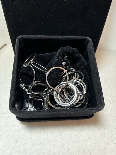NWT Ladies Steel by design 50 inch circle necklace stainless steel - 第 4/4 張圖片