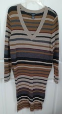 Womens Rue21 Sweater Dress Brown Multicolored Long-sleeve XL