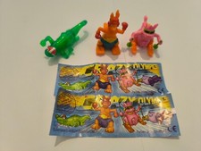 3 Figurines Kinder Crazy Olympics 2002 Ferrero Neuf