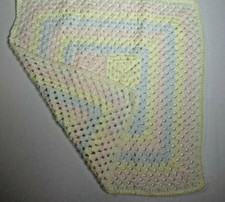 New Soft Preemie Handmade Crocheted Baby Cradle Bassinet Receiving Blanket