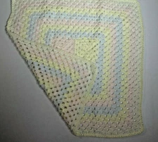 New Soft Preemie Handmade Crocheted Baby  Cradle  Bassinet Receiving Blanket