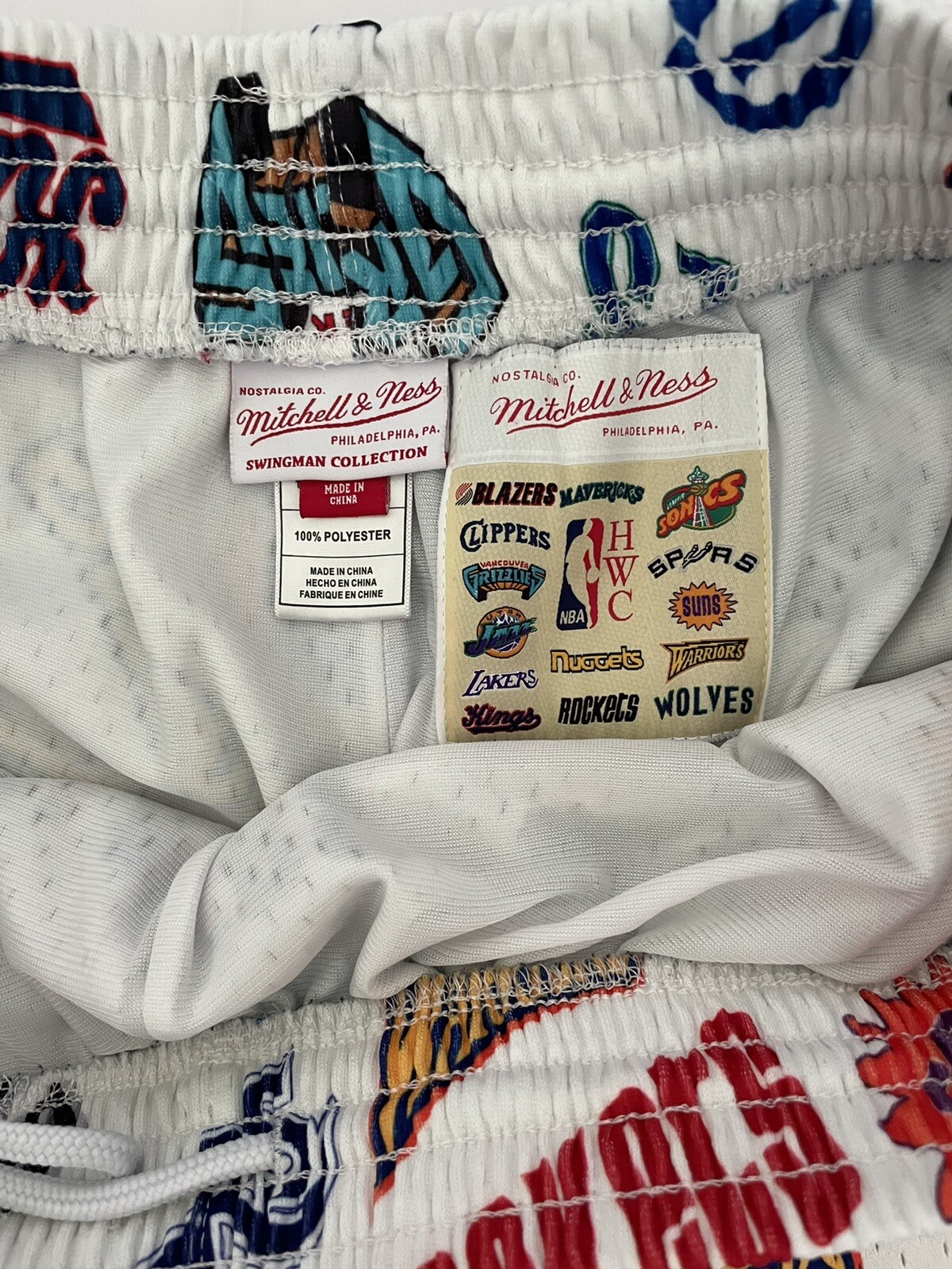 100 Authentic Mitchell & Ness NBA Basketball Shorts,… Gem