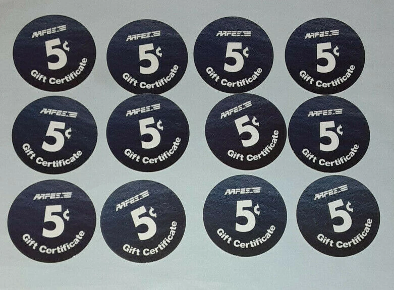 4th Print Set 5 Cent AAFES Pogs 2005 printing A.U. Condition - Image 2 of 2