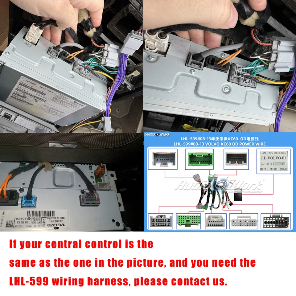 8-Kern Apple Carplay Android 13 Autoradio 64GB Navi BT für Volvo XC60 2008-2017 - Bild 3 von 4