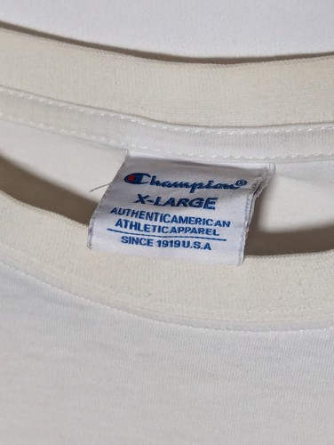 Stussy X Champion T-Shirt Cities XL USA Vintage 90s Y2K Medium Fit Japanese - Bild 5 von 7