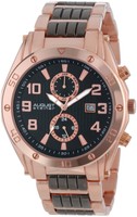 August Steiner Men's Premium Multifunction Watch With Black Dial And Two-tone... August Steiner Men's Premium Multifunction Watch With Black Dial And Two-tone...