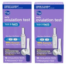 Kroger Ovulation Kit Advanced Pregnancy 10 Ovulation Tests 1 Pregnancy Test Lot