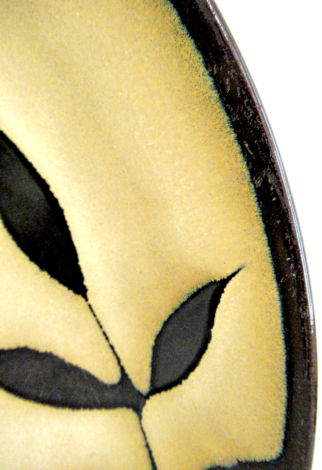 GIBSON ELITE  "MIDNIGHT PALM / 11" DINNER PLATE" ~  **HIGH QUALITY / STONEWARE**