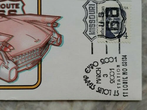 ST LOUIS STAMP EXPO 2001 Event Cover, Route 66 Theme - 4c Father Flanagan Stamp - Image 4 of 4