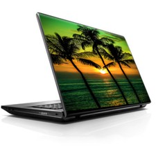 Laptop Notebook Universal Skin Decal Fits 13.3" to 16" / Sunset Palm Trees Ocean