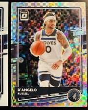 2020-21 Donruss Optic D’ANGELO RUSSELL Checkerboard & Base #57 Lot x2