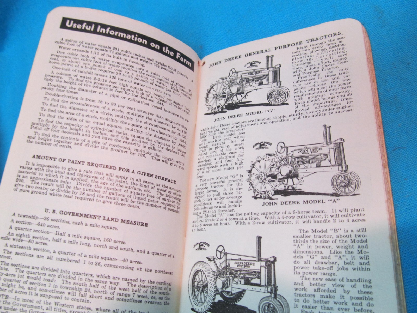 NOS UNUSED 19381939 JOHN DEERE FARMERS POCKET LEDGER F A TERBUSH