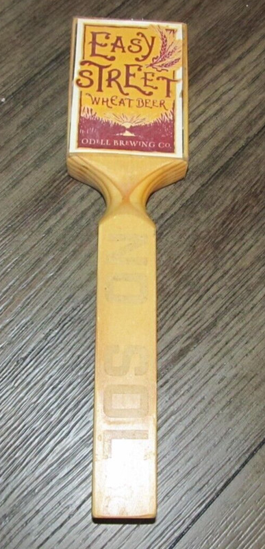 Easy Street Wheat Draft Beer Tap Keg Handle 10" Barware Bar Odell Brew Luminous