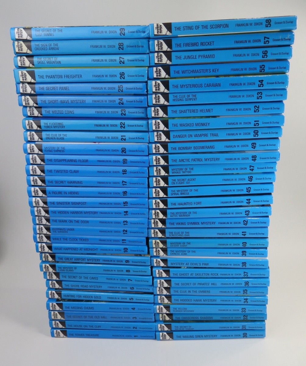 The Hardy Boys Complete Set 1 - 58 Shinny Blue Hardcovers Franklin