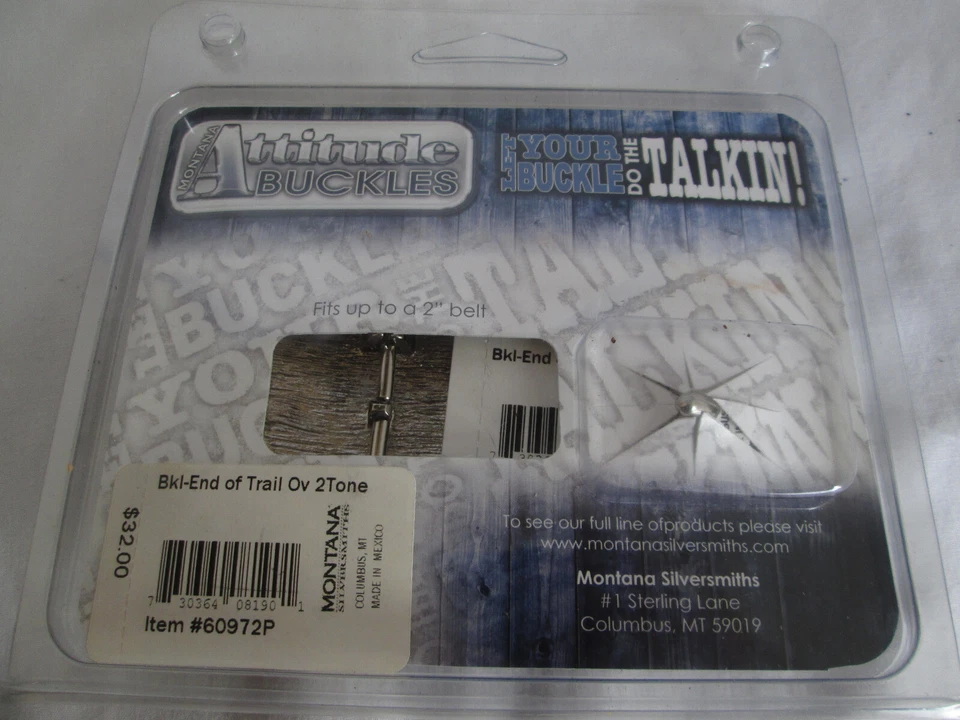 Montana Silversmiths Attitude End of Trail Buckle Two Tone Gold & Silver NEW - Image 4 of 4