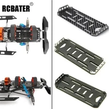 RCBATER Carbon Fiber Battery Mount Plate Tray for 1/10 RC Crawler Axial SCX10 US