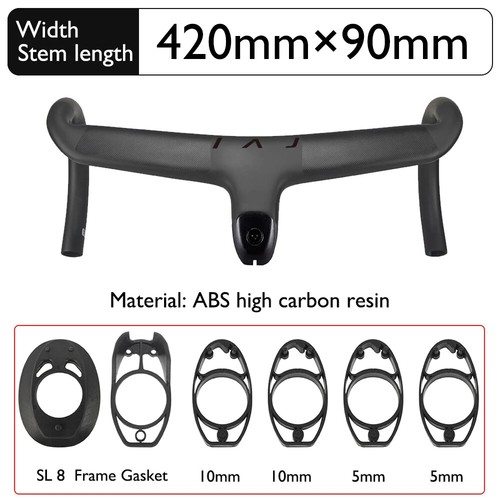 Carbon Integrated Cockpit Handlebar Internal Cable Routing Road Bike Aero Bar - Picture 21 of 43