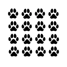 Dog Paw Print - Vinyl Decal Sticker - Multiple Color & Sizes