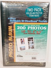 Pioneer Le Memo Photo Album Green 400 Photos 2 Pack 200 Each Bi- Directional