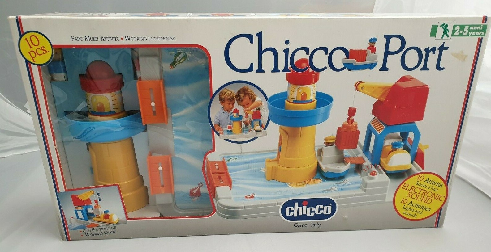 Игровой набор Chicco Port Порт Игровая площадка с грузовиком кораблем и краном - со звуком 6490₽